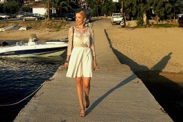 leather skirt in greece
